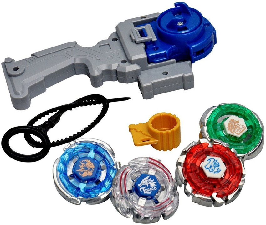 4 beyblade set with handle launcher outlet