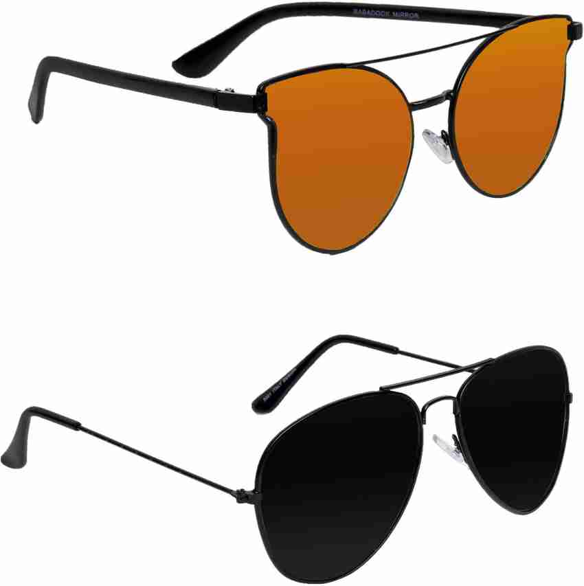 Buy Amber Shine Aviator Sunglasses Multicolor For Men Women Online Best Prices in India Flipkart