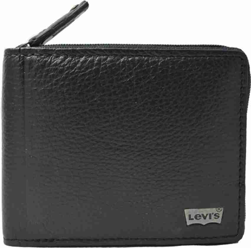 LEVI S Men Casual Black Genuine Leather Wallet Black Price in India Flipkart