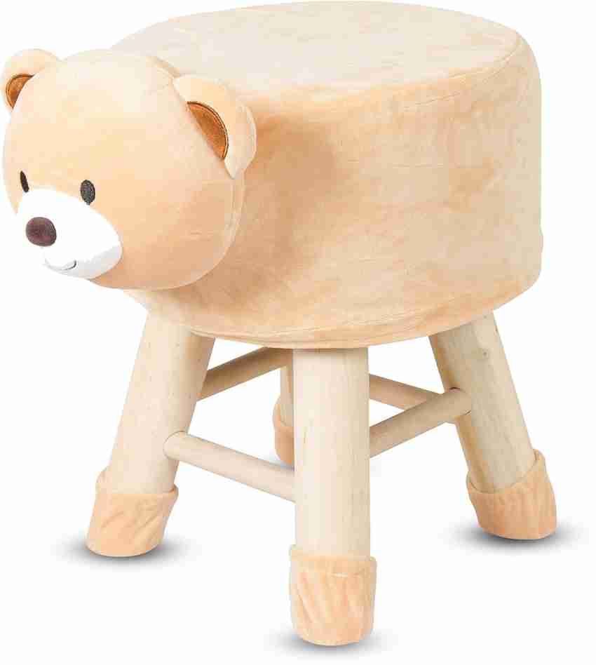 baybee Wooden Chair Teddy Bear Round Vivid Adorable Cartoon
