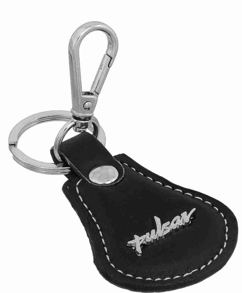 memoir Leather Black Colour Bajaj Pulsar Key ring Key chain Accessory latest Bajaj Pulsar Stylish Key Chain Price in India Buy memoir Leather Black Colour Bajaj Pulsar Key ring Key