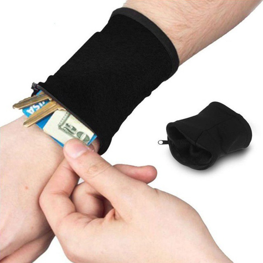 Wrist zipper pouch clearance