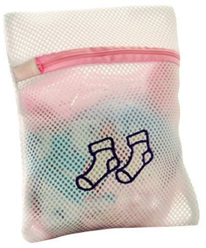Kanha 5 Zipped Mesh Washing Bag Hole Basket Underwear Bra Socks T