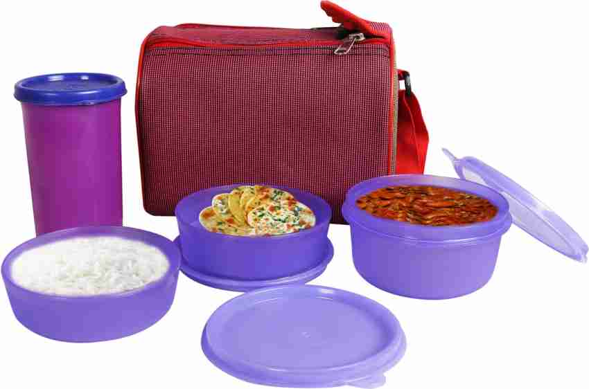 Topware 4 food storage container (4*300) ml- blue