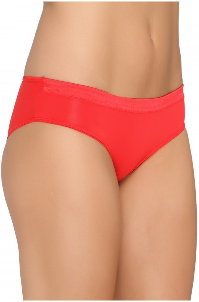 VALENTINE Women Bikini Red Panty - Buy VALENTINE Women Bikini Red Panty  Online at Best Prices in India