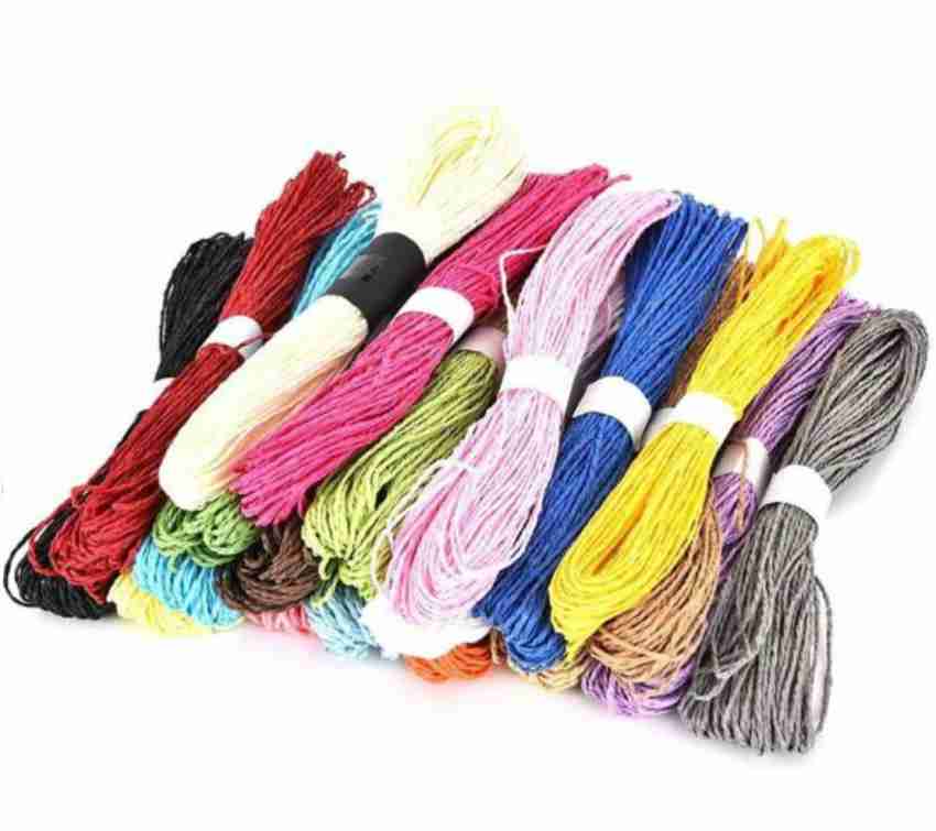 Shrih Set Of 20 Colorful Diy Paper Rope Threads For Various Art And Craft  Projects And Decoration - Set Of 20 Colorful Diy Paper Rope Threads For  Various Art And Craft Projects