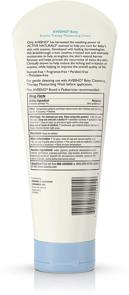 Aveeno baby cream ingredients clearance