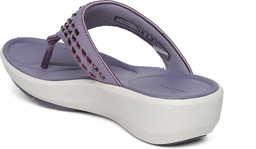 Purple clarks clearance flip flops