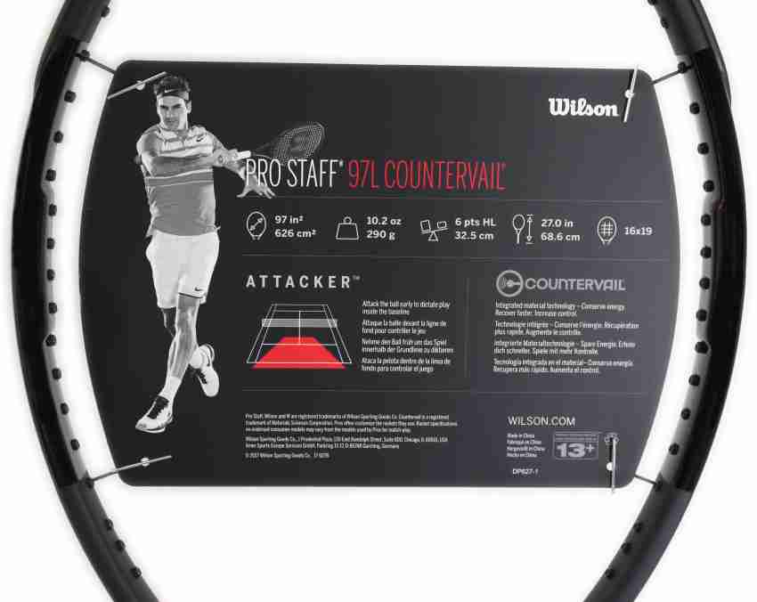 WILSON PRO STAFF 97 L CV - COUNTERVAIL Black Unstrung Tennis