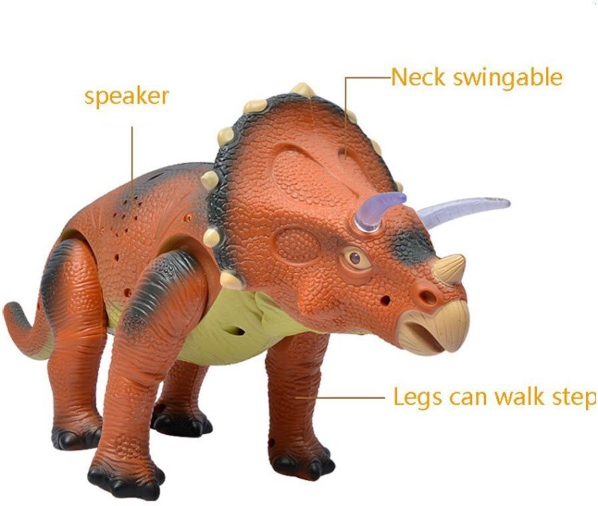 Dinosaure Triceratops télécommandé de 25 cm