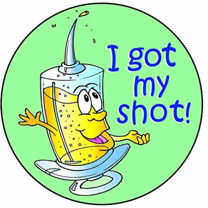 Generic I Got My Shot! Kids Bulk Sticker Rolls (2 Rolls = 400 Stickers) Flu  Shot Stickers - I Got My Shot! Kids Bulk Sticker Rolls (2 Rolls = 400  Stickers) Flu