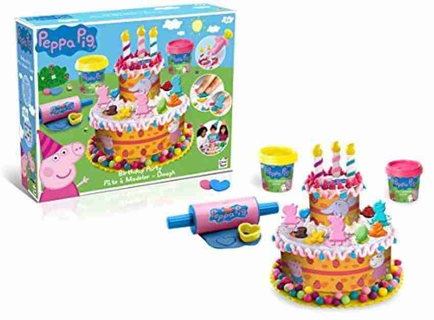 Peppa pig birthday cake play sale doh set