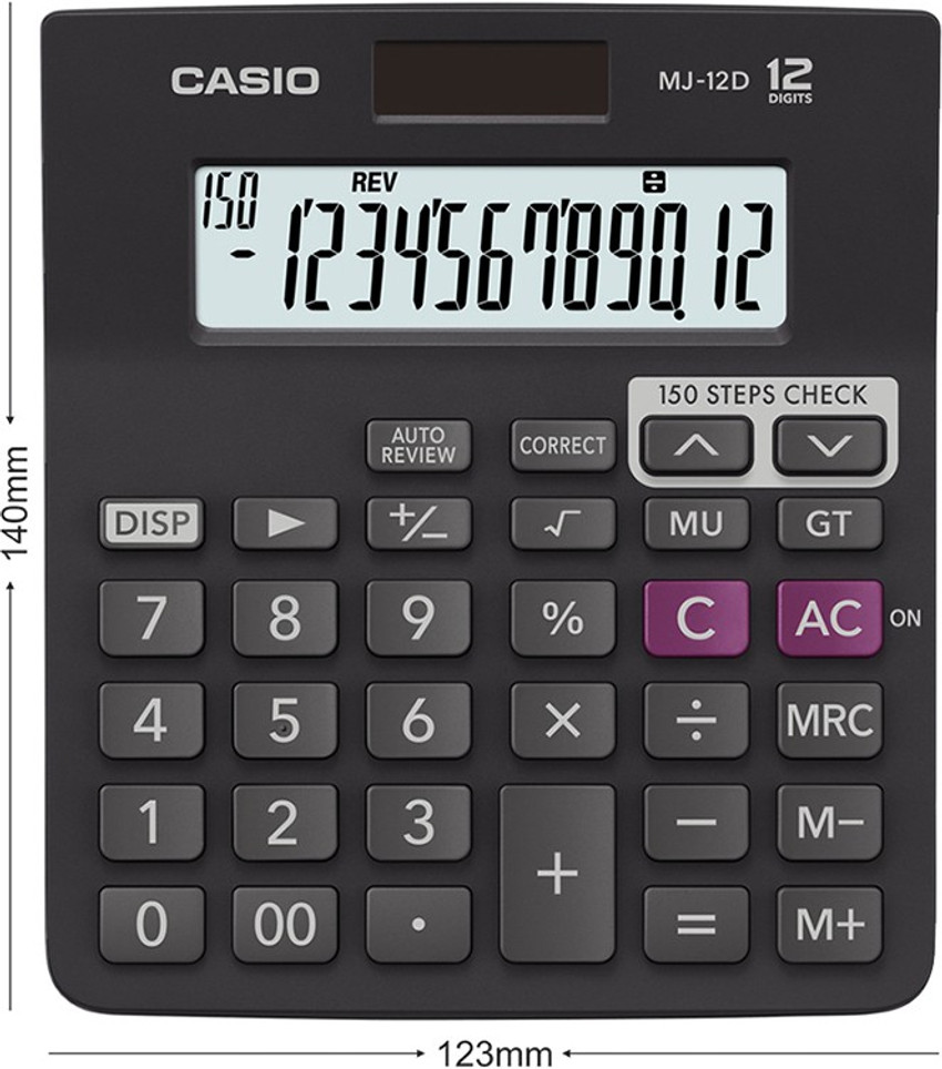Casio store 12d calculator