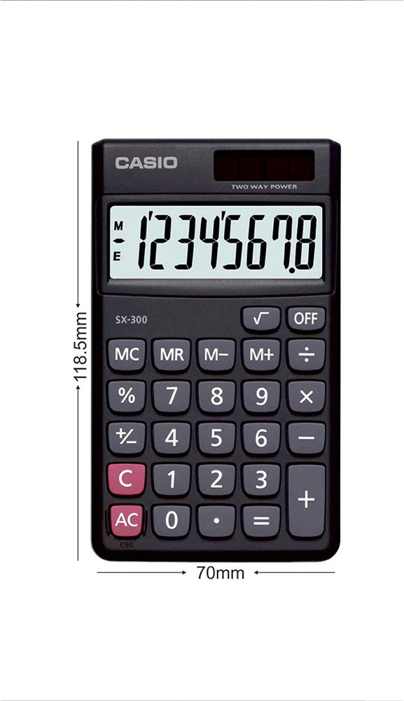 Flipkart CASIO SX 300 W Portable Basic Calculator Basic