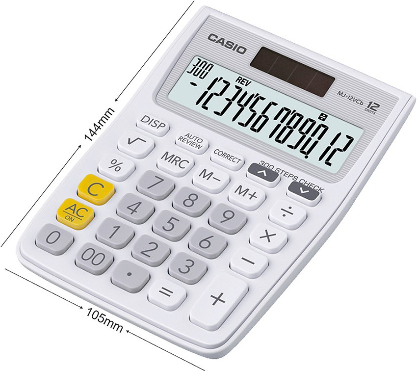 Flipkart CASIO MJ 12VCB WE Desktop Basic Calculator Basic