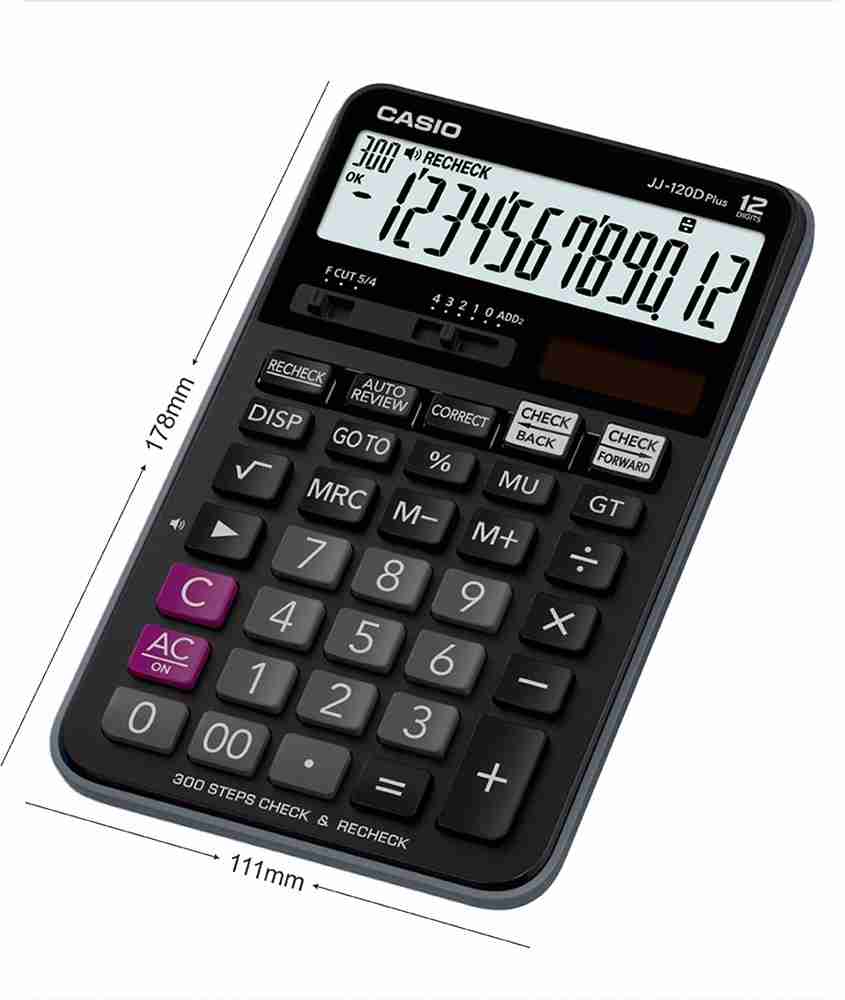 Flipkart CASIO JJ 120DPLUS Desktop Basic Calculator Basic