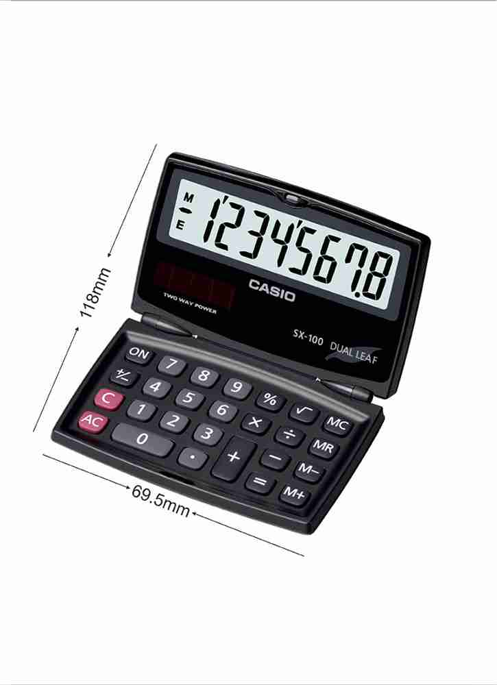 CASIO SX 100 W Portable Basic Calculator