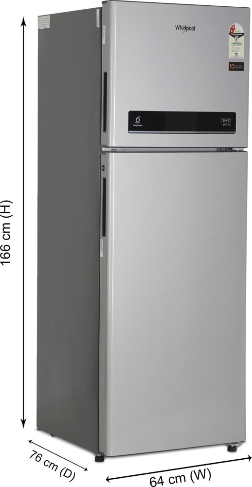 Whirlpool 265 L Frost Free Double Door 2 Star Refrigerator Online 