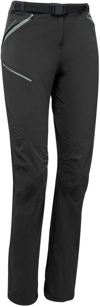 QUECHUA by Decathlon Regular Fit Women Black Trousers - Buy