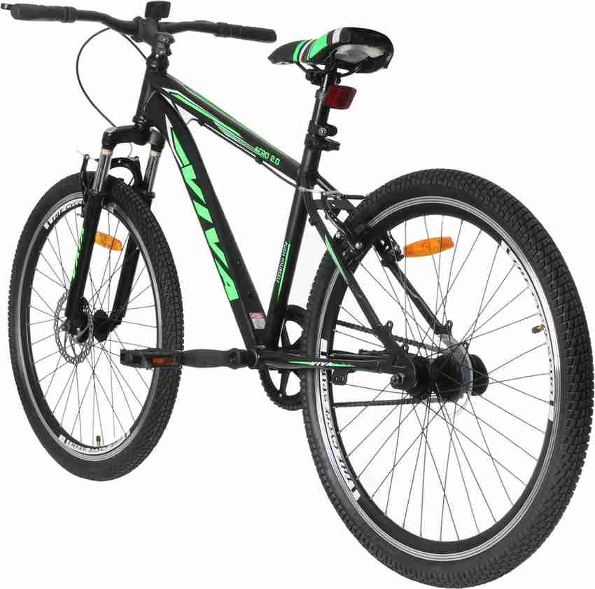 Viva Sports BIKE AERO2 SS BLK GRN 26 T Mountain Hardtail Cycle Price in India Buy Viva Sports BIKE AERO2 SS BLK GRN 26 T Mountain Hardtail Cycle online at Flipkart