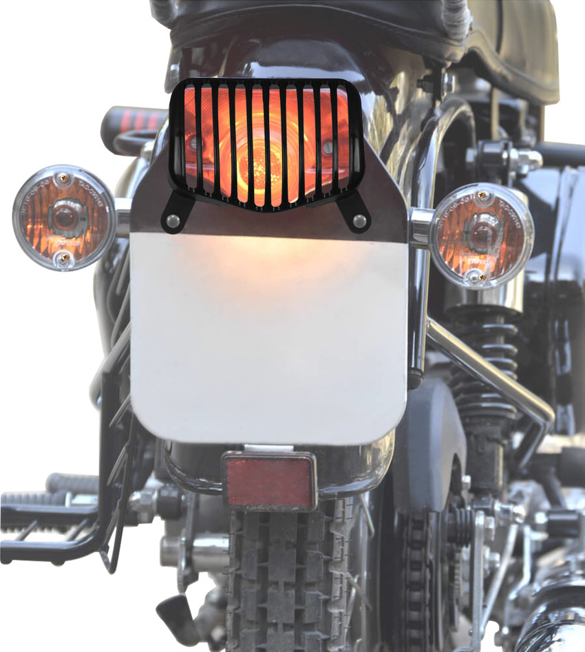 Autofy Metal Back Tail Light Grill for Royal Enfield Bullet