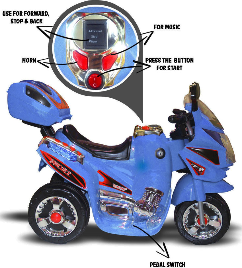 M Max Kids Ride On Motorcycle 6V Toy Battery Powered Electric 3