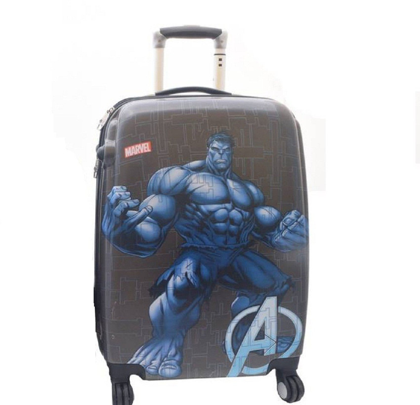 Fashion Knockout Avengers Hulk Kids Trolley Suitcase for Boys Expandable Cabin Suitcase 4 Wheels 22 inch Grey Price in India Flipkart