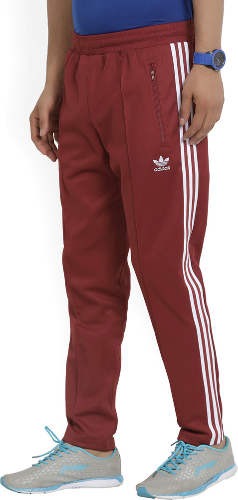 Men's adidas maroon track pants 2025
