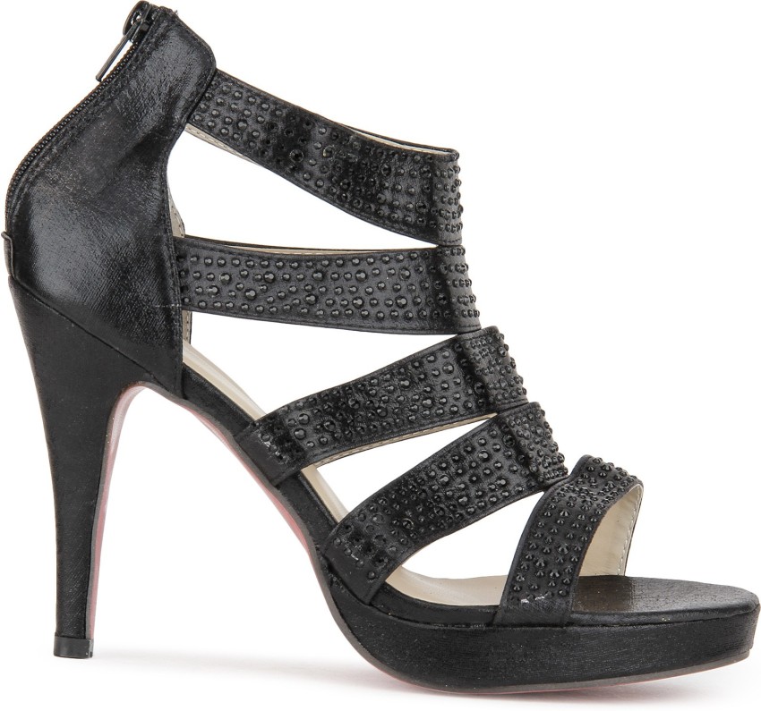 Mft couture chunky online heels with ankle loop