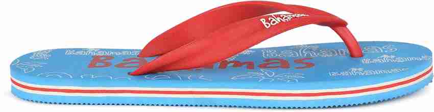 BAHAMAS Men BH0058GSBRD9 Slippers Buy Sky Blue Red Color BAHAMAS