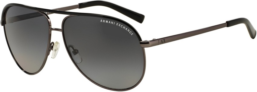 Buy A X ARMANI EXCHANGE Aviator Sunglasses Grey For Men Women