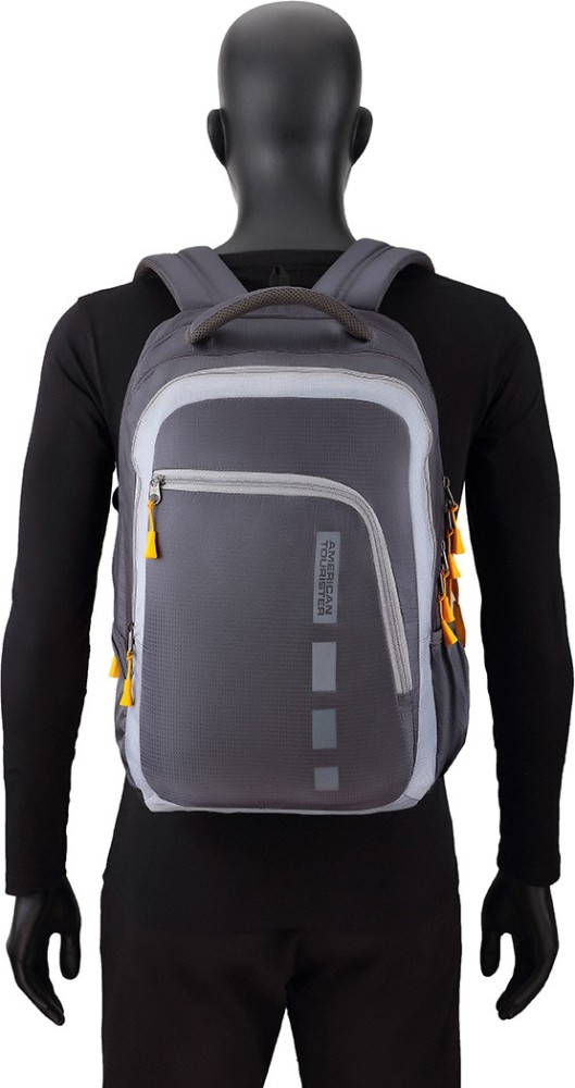 AMERICAN TOURISTER Helix Bag 30.5 L Laptop Backpack Grey Price in India Flipkart