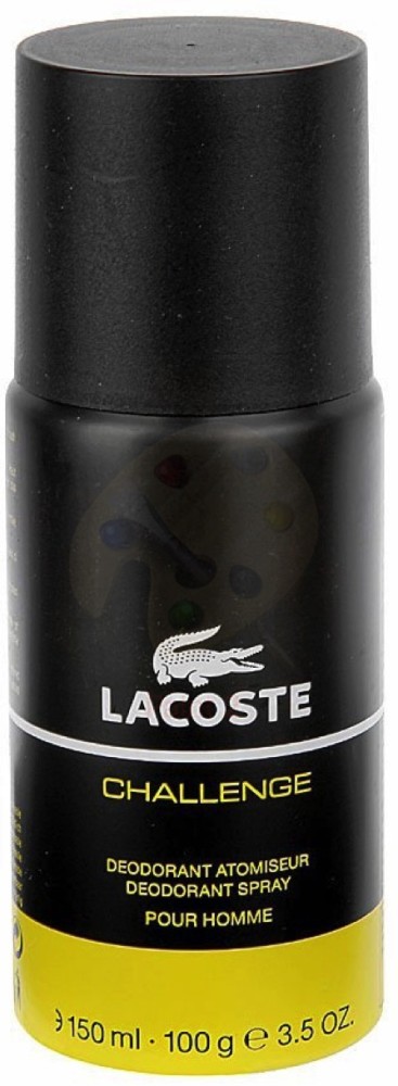 hvile Flad essens LACOSTE CHALLENGE Deodorant Spray - For Men & Women - Price in India, Buy LACOSTE  CHALLENGE Deodorant Spray - For Men & Women Online In India, Reviews &  Ratings | Flipkart.com