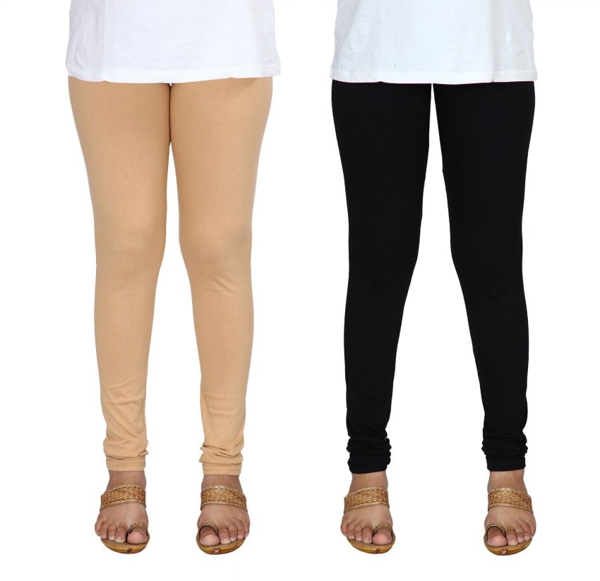 WOMEN'S COTTON LEGGINGS PACK 2 (BLACK,SKIN COLOR) Ethnic Wear Legging Price  in India - Buy WOMEN'S COTTON LEGGINGS PACK 2 (BLACK,SKIN COLOR) Ethnic  Wear Legging online at