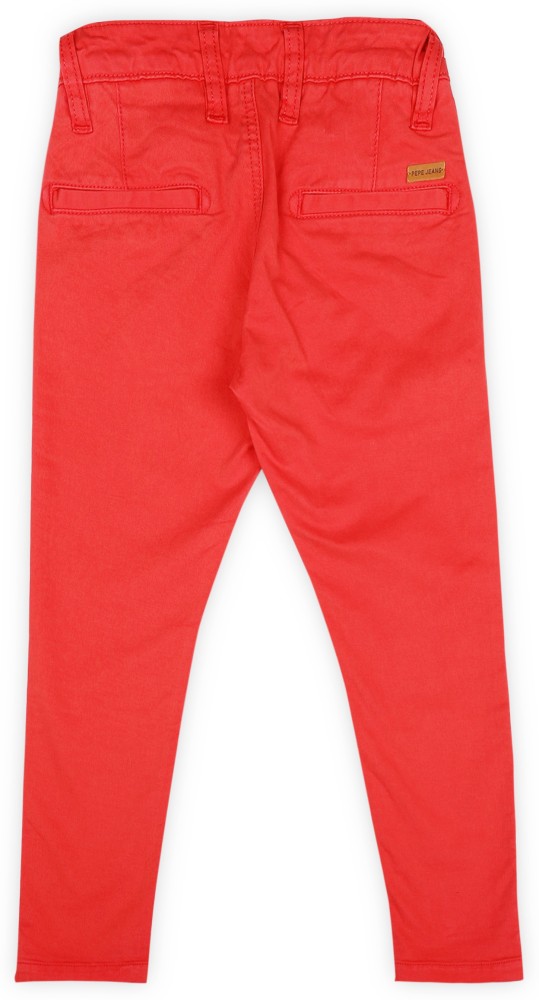 Pepe Jeans Boys Red Trousers Buy MELON Pepe Jeans Boys Red Trousers Online at Best Prices in India Flipkart