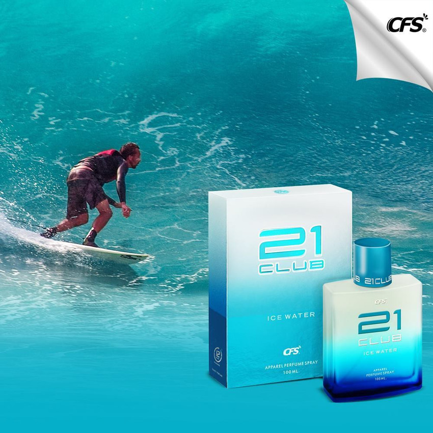 CFS 21 CLUB ICE WATER Eau de Parfum 100 ml For Men LONG LASTING Eau de Parfum 100 ml