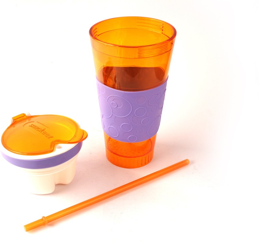 Snackeez Travel Cup Snack Drink in One Container Orange/Purple,   price tracker / tracking,  price history charts,  price  watches,  price drop alerts