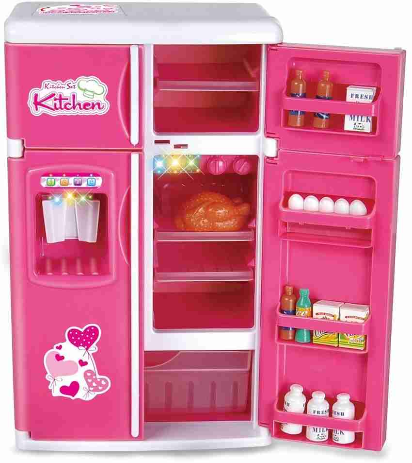 Liberty Imports Dream Kitchen Mini Refrigerator Pink Toy Fridge
