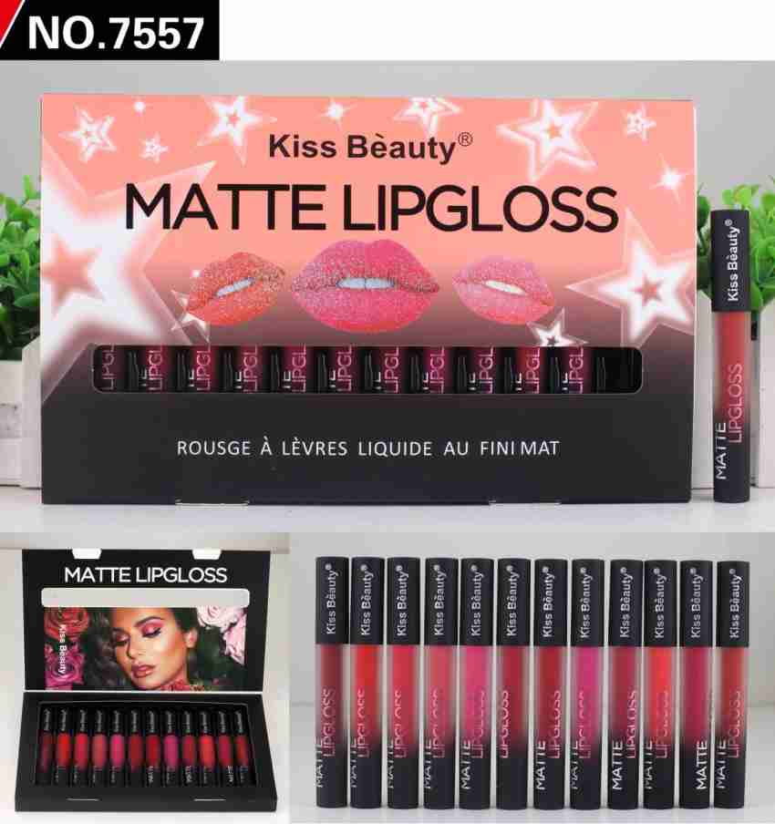 12 Color Lip Gloss Set,12Pc Shimmery Lipgloss Sets for Women and