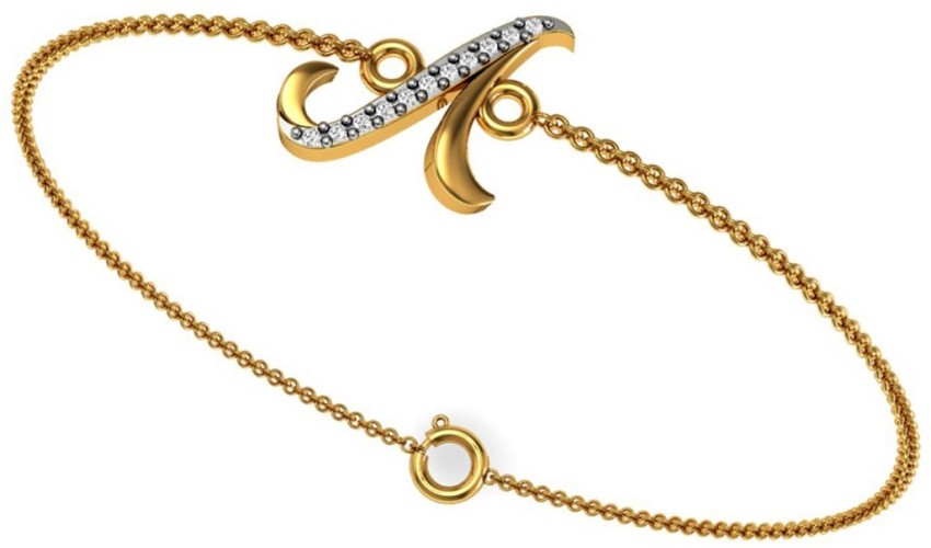 Estele Bangle Bracelets and Cuffs  Buy Estele Gold Plated C Letter Bracelet  with Crystals for Men and Women Online  Nykaa Fashion