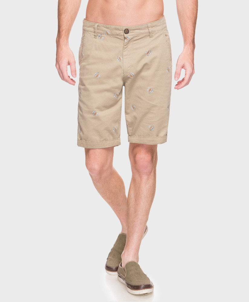 BUFFALO by FBB Printed Men Beige Chino Shorts Buy BUFFALO by FBB