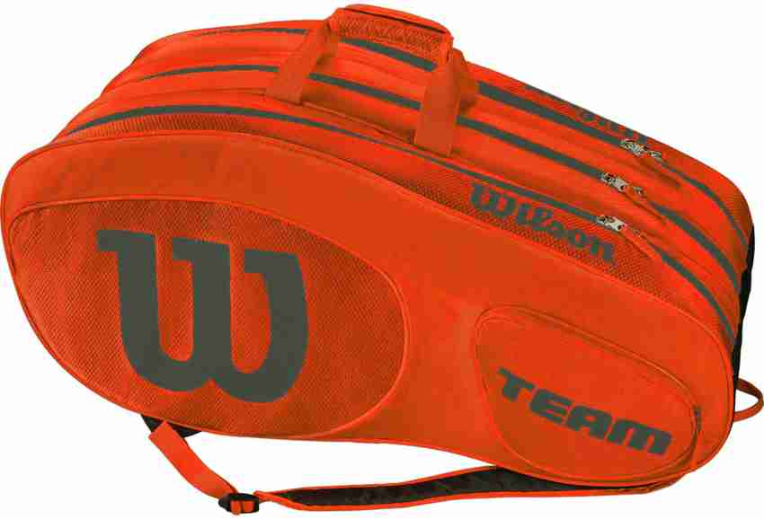 Wilson orange tennis bag top