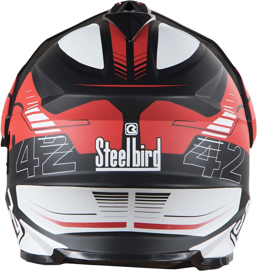 Steelbird Steel bird SB 42 Bang Mat Black with Red Motorbike