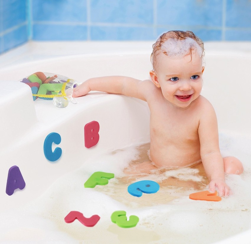 Baby bath hot sale letters