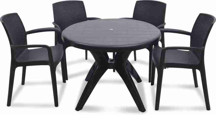 Supreme plastic discount table chair set