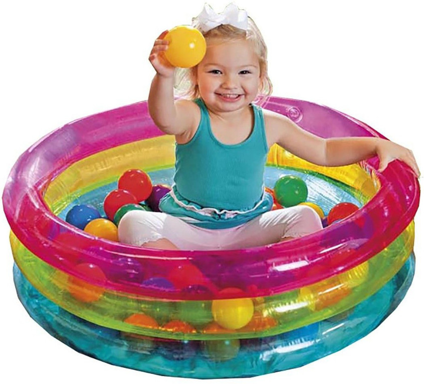 INTEX Baby Inflatable Round Bath Tub with Colorful Balls Inflatable Swimming Pool Price in India Buy INTEX Baby Inflatable Round Bath Tub with Colorful Balls Inflatable Swimming Pool online at Flipkar...