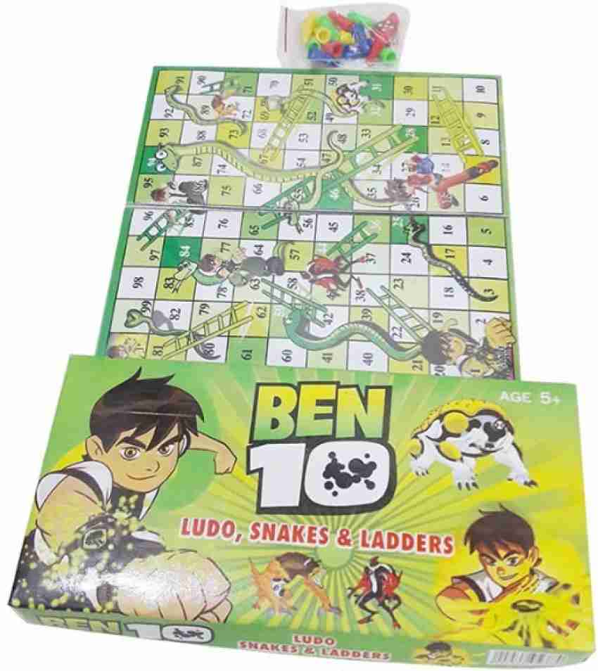 HAPPIESTA Ben 10 Ludo Snakes And Ladder Board Game Party & Fun Games Board  Game - Ben 10 Ludo Snakes And Ladder Board Game . Buy Ludo Game toys in  India. shop