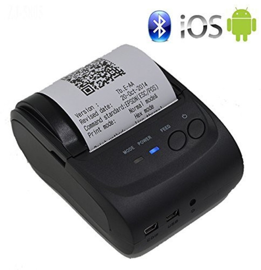Portable Bluetooth Thermal Label Printer 58mm Wireless BT POS