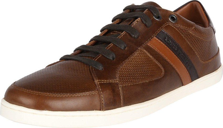 Buy LOUIS PHILIPPE Mens Leather Lace Up Sneakers