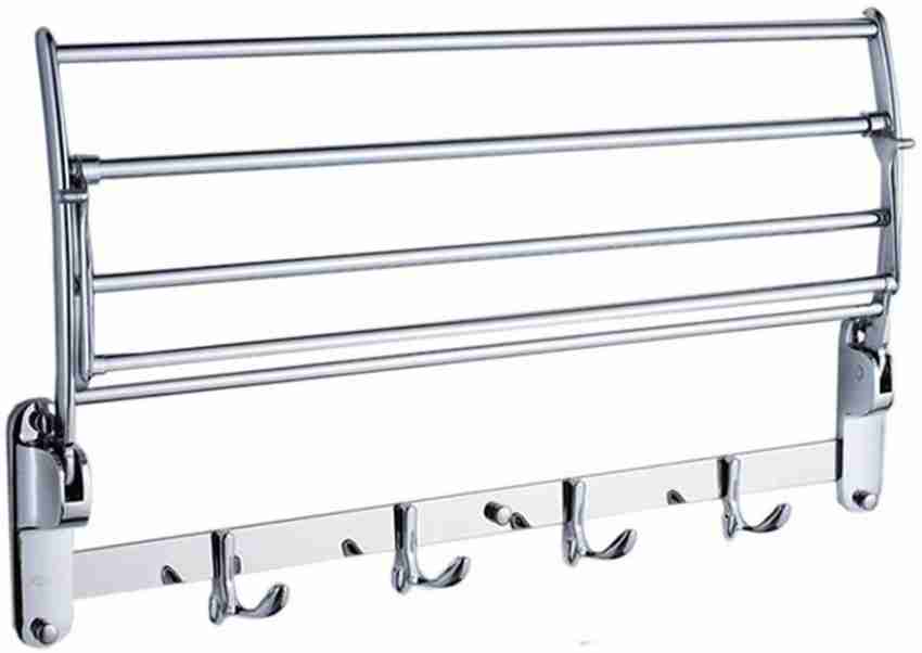 Garbnoire Stainless Steel Folding Towel Rack (24 Inch) Chrome